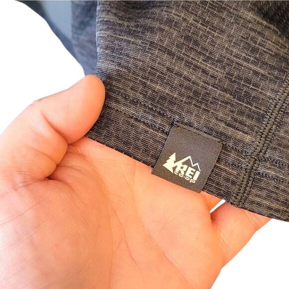 REI Men's Grey Classic Quarter Zip Pullover Size L - Picture 4 of 6